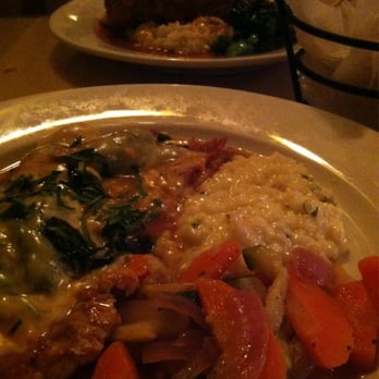 Tre Famiglia - Veal, spinach and mozzarella with creamy risotto and veggies - Italian Near Me - Haddonfield, New Jersey Tre Famiglia - Veal, spinach and mozzarella with creamy risotto and veggies - Italian Near Me - Haddonfield, New Jersey