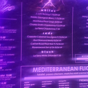 Central 111 - Menu - Hookah Bars Near Me - Virginia Beach, Virginia
