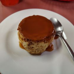 Cuban Flavor - Flan for dessert.