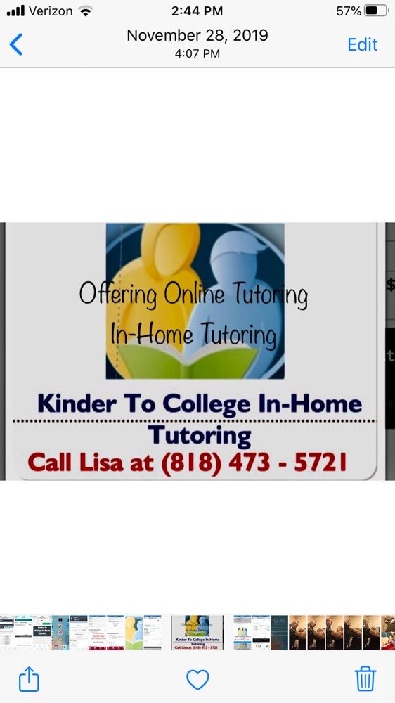 Kinder To College ​In-Home Tutoring - reading tutor in Glendale, CA