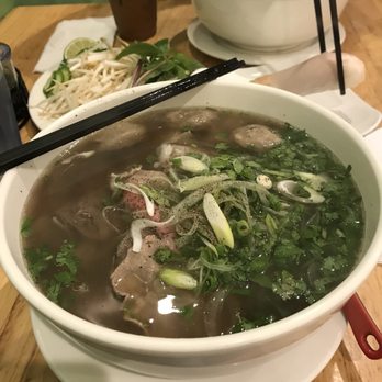 Pho Cafe - I wish I had a size comparison because this bowl is gigantic - Vietnamese Near Me - Chicago, Illinois Pho Cafe - I wish I had a size comparison because this bowl is gigantic - Vietnamese Near Me - Chicago, Illinois