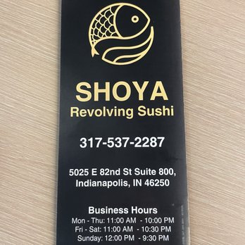 Shoya Revolving Sushi - Sushi Bars Near Me - Indianapolis, Indiana Shoya Revolving Sushi - Sushi Bars Near Me - Indianapolis, Indiana