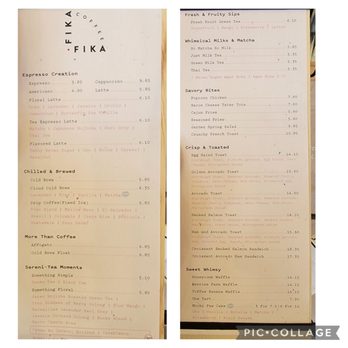 Fika Fika Coffee - 2/15/2025: current menu price - Coffee & Tea Near Me - Temple City, California