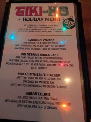 Menu photo 1 Tiki-Ko Bakersfield, CA