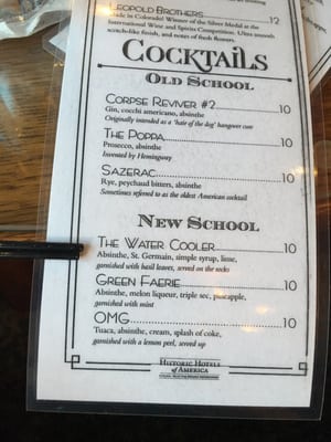 Menu photo 5 Diamond Belle Saloon Durango, CO