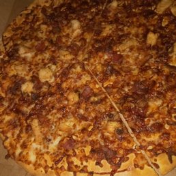 Look at how burnt and dry looking this is...Oh yeah here is the joke. This was suppose to be the pizza I received as a credit!!!