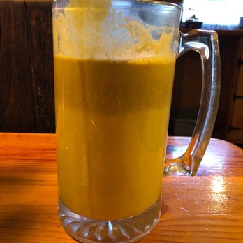 Fudenjuce - Amber Milk with hemp milk latte - Vegetarian Near Me - Nevada City, California