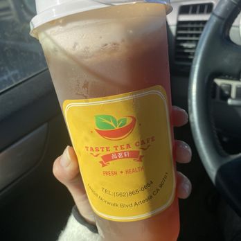 Taste Tea Cafe - Lychee Black Tea - Taiwanese Near Me - Artesia, California Taste Tea Cafe - Lychee Black Tea - Taiwanese Near Me - Artesia, California