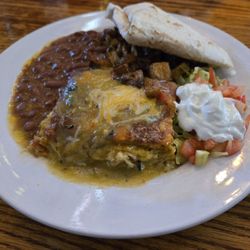Frankie's at the Cassanova - Green chile chicken casserole