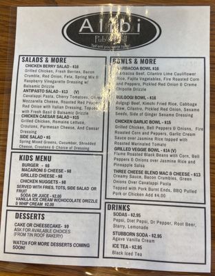 Menu photo 5 The Alibi Pub and Grill Chico, CA