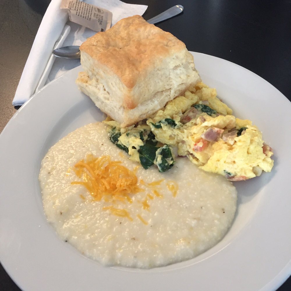 Mama's Boy - Veggie scramble with cheesy grits - Southern Near Me - Athens, Georgia Mama's Boy - Veggie scramble with cheesy grits - Southern Near Me - Athens, Georgia