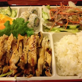 Umi Sushi - Bento Box (Chicken Teriyaki) - Sushi Bars Near Me - Modesto, California