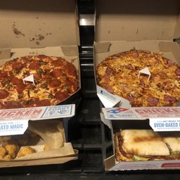 A little bit of everything - one pan pizza, one thin crust, boneless wings and the Italian sub. All good!