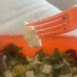Salad and Go - Chicken doesn't even look real. So pale and chewy. Gross...