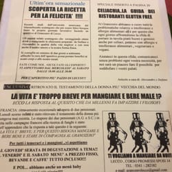 Granozero - Menù