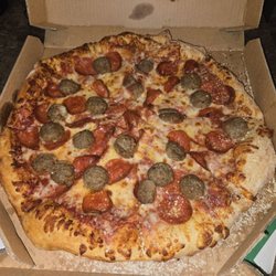 Marco's Pizza - Large Pepperoni and Meatballs Pizza