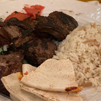 Carousel Restaurant - Lamb Kastaleta (Chops) Plate - Middle Eastern Near Me - Glendale, California