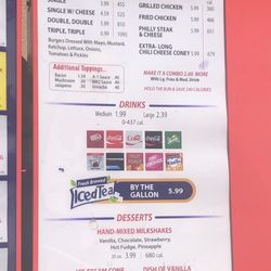 Bumper's Drive-In - Menu 9/23/21