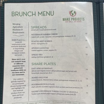 MAKE Cafe - Menu - Breakfast & Brunch Near Me - San Diego, California