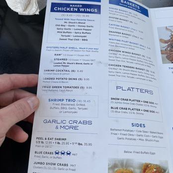 Mr Shucks Seafood - Menu - Seafood Near Me - St. Simons Island, Georgia Mr Shucks Seafood - Menu - Seafood Near Me - St. Simons Island, Georgia