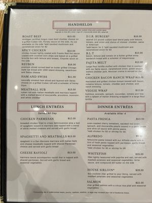 Menu photo 4 Pins Bar & Grille Drummond Island, MI