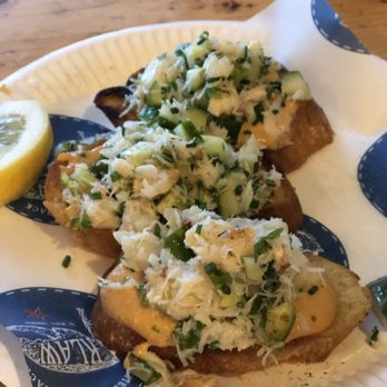 Klaw - Crab on toast at The Klaw (different than crab toastie, which has baked cheese on the crab). Very tasty! - Seafood Near Me - Dublin, D