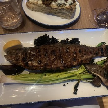 Sylvan Table - Super yummy trout !! Love it!!!!! - New American Near Me - Sylvan Lake, Michigan