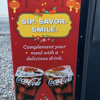 Panda Express - Coca Cola drive-thru advertisement. - Chinese Near Me - Albuquerque, New Mexico Panda Express - Coca Cola drive-thru advertisement. - Chinese Near Me - Albuquerque, New Mexico