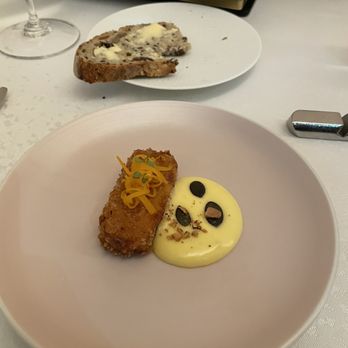 Sur Mesure - First amouse bouche, butternut squash - French Near Me - Paris, 75