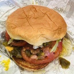 Green chile cheeseburger Green chile cheeseburger