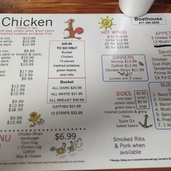 The Boathouse - Menu