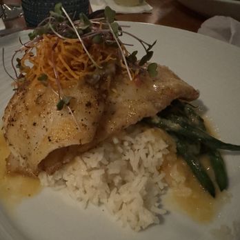Hogfish Harry's Restaurant + Bar - Spiced Hogfish - Coconut Lemongrass Jasmine Rice / Haricot Verts/ Pineapple Ginger Butter - Seafood Near Me - Naples, Florida Hogfish Harry's Restaurant + Bar - Spiced Hogfish - Coconut Lemongrass Jasmine Rice / Haricot Verts/ Pineapple Ginger Butter - Seafood Near Me - Naples, Florida