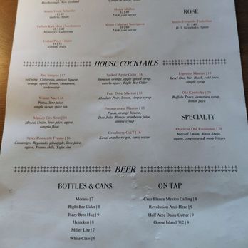 Lirica Restaurant - Drink menu as of 03.18.2025 - Latin American Near Me - Chicago, Illinois Lirica Restaurant - Drink menu as of 03.18.2025 - Latin American Near Me - Chicago, Illinois