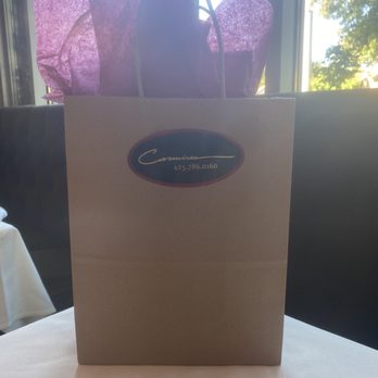 Carmine's - Elegant left over bag - Italian Near Me - Bellevue, Washington