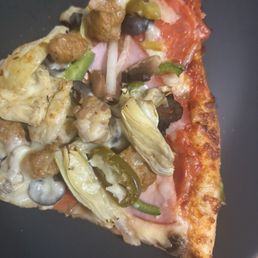 We talk toppings ALL THE WAY to the crust!!!!! THEY ARE NOT STINGY!!! We talk toppings ALL THE WAY to the crust!!!!! THEY ARE NOT STINGY!!!