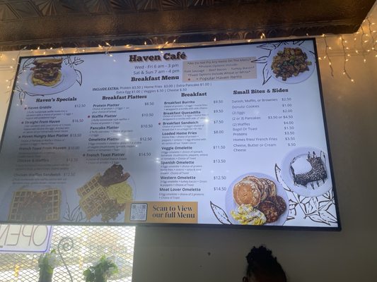 Menu photo 1 Haven Café Philadelphia, PA
