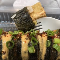 Faux sushi close up Faux sushi close up