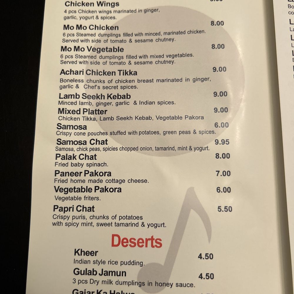 Raaga Tandoor - Menu A&D - Indian Near Me - Burke, Virginia Raaga Tandoor - Menu A&D - Indian Near Me - Burke, Virginia