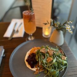 Estelle - Good For Yah cocktail + beet salad