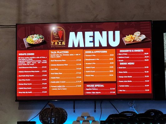 Menu photo 3 Taza Mediterranean Oakland, CA