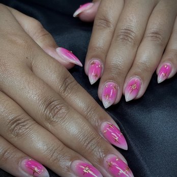 Trifecta Beauty - Acrylics with aura and hand-painted nail art - Estheticians Near Me - Davis, California Trifecta Beauty - Acrylics with aura and hand-painted nail art - Estheticians Near Me - Davis, California