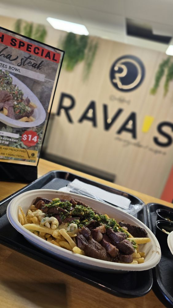 Food from Rava's Venezuelan Cuisine