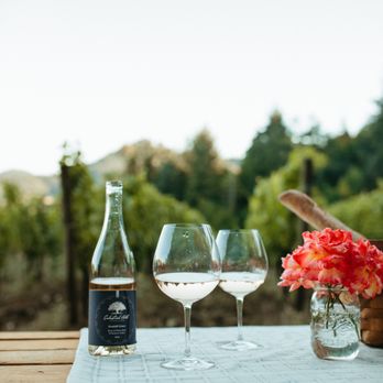 Celestial Hill Vineyard - two glasses of wine and a bottle of wine - Wine Tasting Room Near Me - Carlton, Oregon Celestial Hill Vineyard - two glasses of wine and a bottle of wine - Wine Tasting Room Near Me - Carlton, Oregon