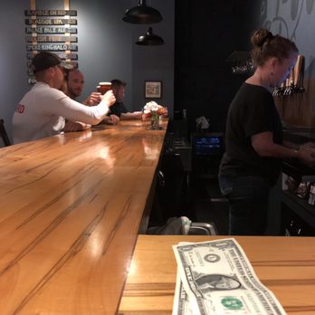 Dog Rose Brewing - Bar made from reclaimed wood - Breweries Near Me - St. Augustine, Florida