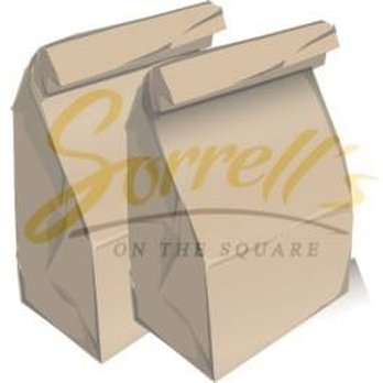 Sorrell's on the Square - two brown paper bags - American Near Me - Coshocton, Ohio