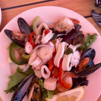 La Dolce Vita - Fantasia di Mare-Seafood salad with shrimp, calamari, octopus, and mussels in a house special lemon vinaigrette - Italian Near Me - Belmar, New Jersey