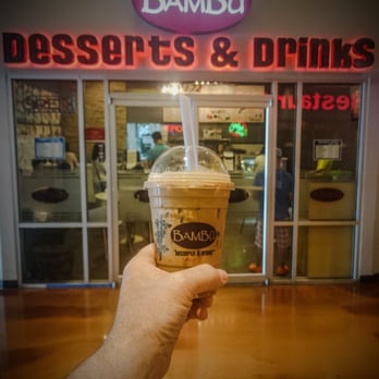 BAMBU - August 2, 2015, Kent, WA... at BAMBU Deserts & Drinks... my usual drink here, a Hazelnut Mocha on ice with 3 espresso shots... - Juice Bars & Smoothies Near Me - Kent, Washington