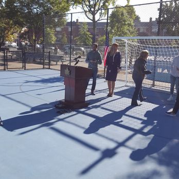 Triborough Bridge Playground - NYCFC Soccer Initiative October 2017 - Playgrounds Near Me - Queens, New York