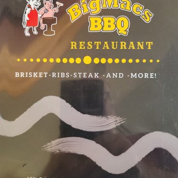 Big Mac's BBQ - Menu pg 1 - Barbeque Near Me - Hope, Arkansas