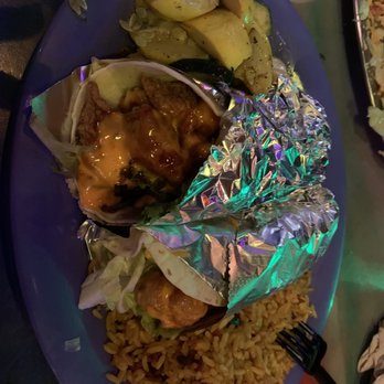 Nacho Hippo - Love you long time taco  Bangin' shrimp taco with rice and sautéed veggies - Mexican Near Me - North Myrtle Beach, South Carolina